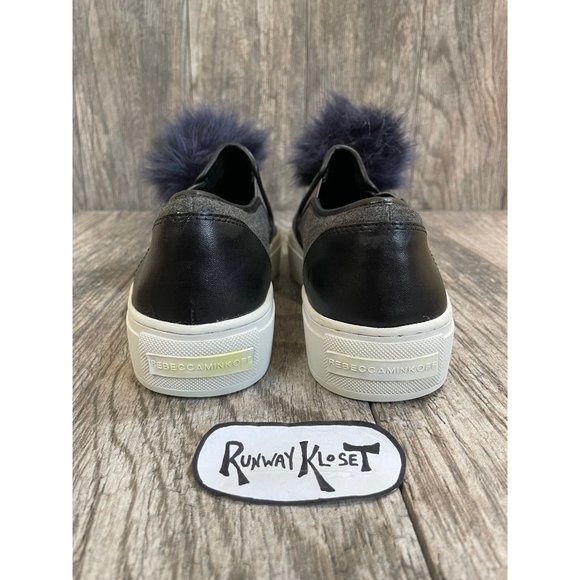 REBECCA MINKOFF Womens Sloane Slip On Pompom Fashion Platform Sneaker size 8.5 - Picture 4 of 12